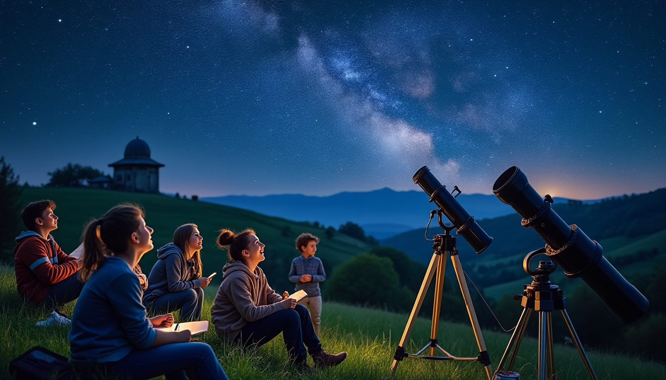 plongez dans l'univers fascinant de l'astronomie à martigny-les-gerbonvaux ! les jeunes explorent les étoiles, apprennent à reconnaître les constellations et découvrent les merveilles du ciel dans une aventure éducative et captivante.