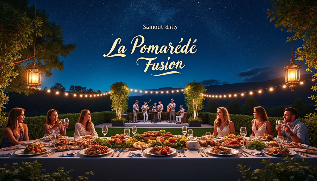 découvrez la pomarède, où la gastronomie rencontre la musique et l'astronomie pour une soirée inoubliable sous les étoiles ce samedi. savourez des mets raffinés tout en vous émerveillant devant le ciel nocturne.