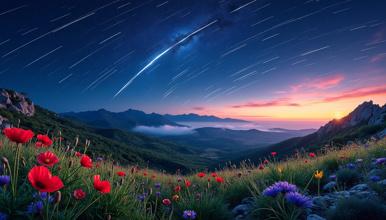 ne manquez pas le spectacle éblouissant des étoiles filantes du printemps, qui atteindra son apogée dans la nuit du 21 au 22 avril en corse. découvrez les merveilles du ciel nocturne dans un cadre naturel magique.