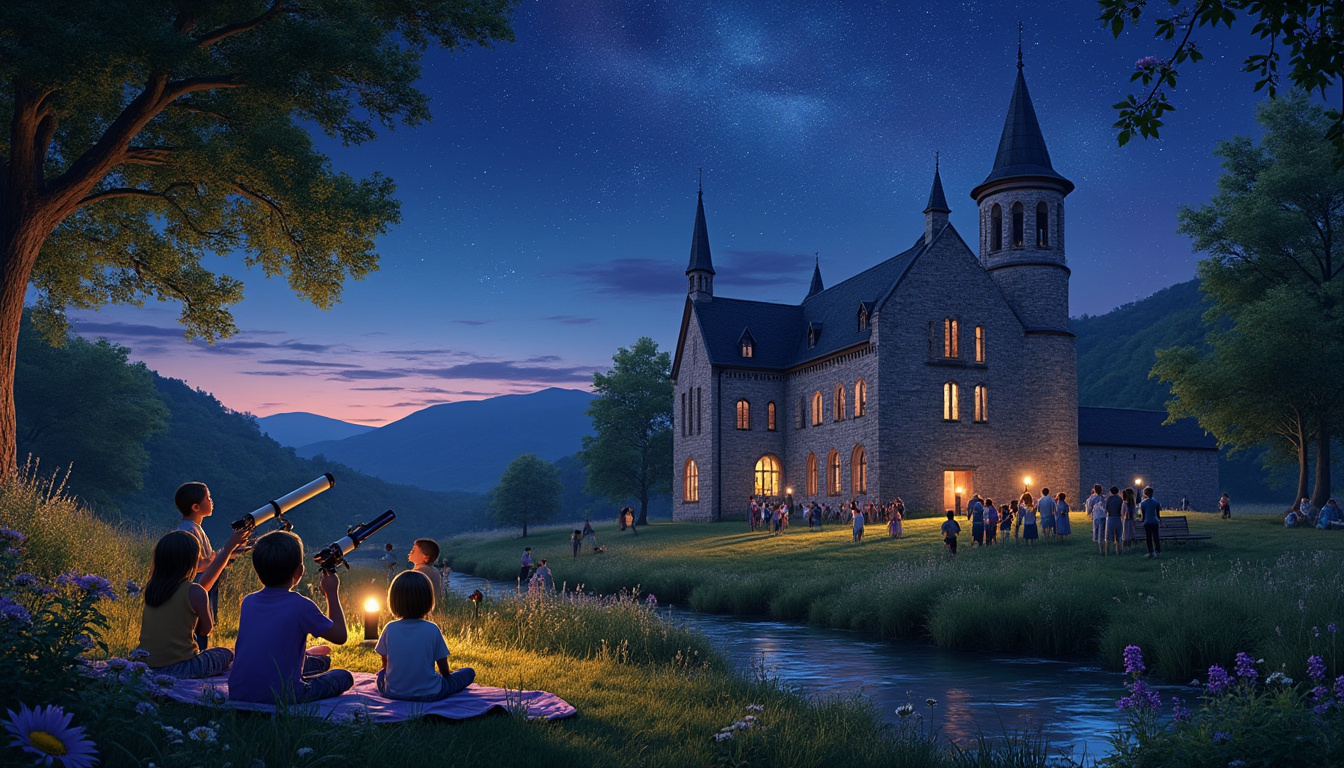 participez à une journée d'astronomie inoubliable au prieuré de mont-saint-martin. découvrez les merveilles du ciel étoilé à travers des ateliers, des conférences et des observations guidées. plongez dans l'univers fascinant des étoiles et apprenez-en plus sur notre cosmos.