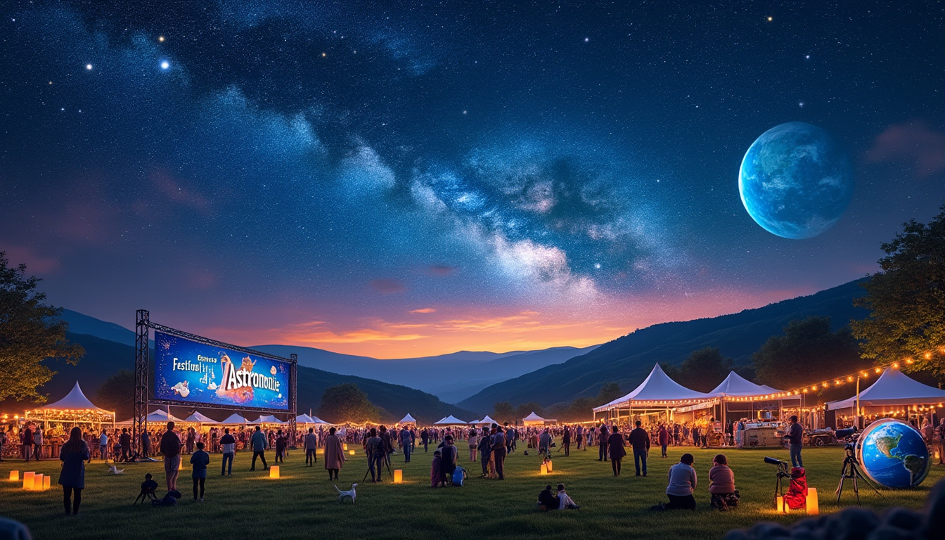 participez au festival d'astronomie à fleurance, un événement unique dédié à l'observation du ciel. profitez de conférences, d'ateliers et d'activités ludiques tout en apprenant l'importance de protéger notre planète. rejoignez-nous pour une expérience enrichissante et formidable sous les étoiles!