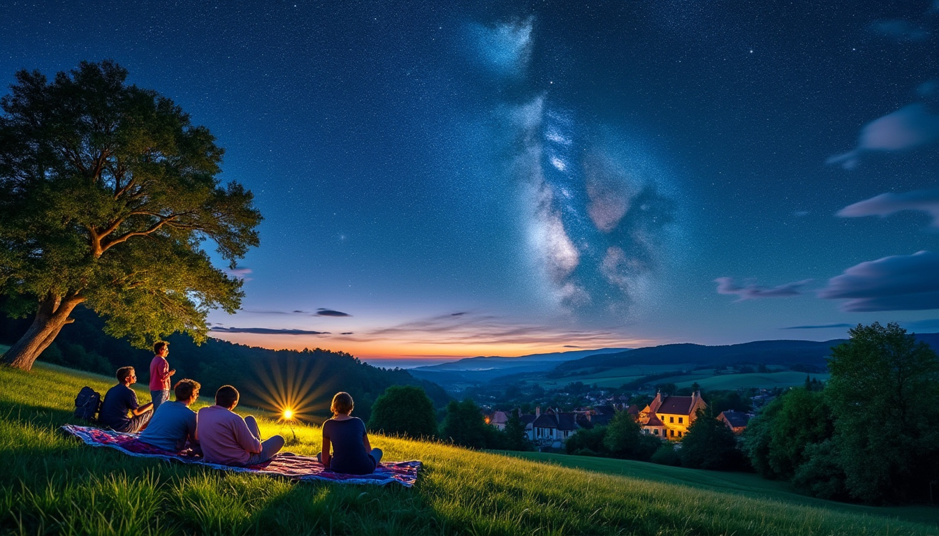 participez à une soirée d'observation des étoiles en eure-et-loir, au cœur d'un cadre exceptionnel. cet événement magique vous permettra d'admirer le ciel nocturne, découvrir les constellations et en apprendre davantage sur l'astronomie. rejoignez-nous pour une expérience inoubliable sous les étoiles.