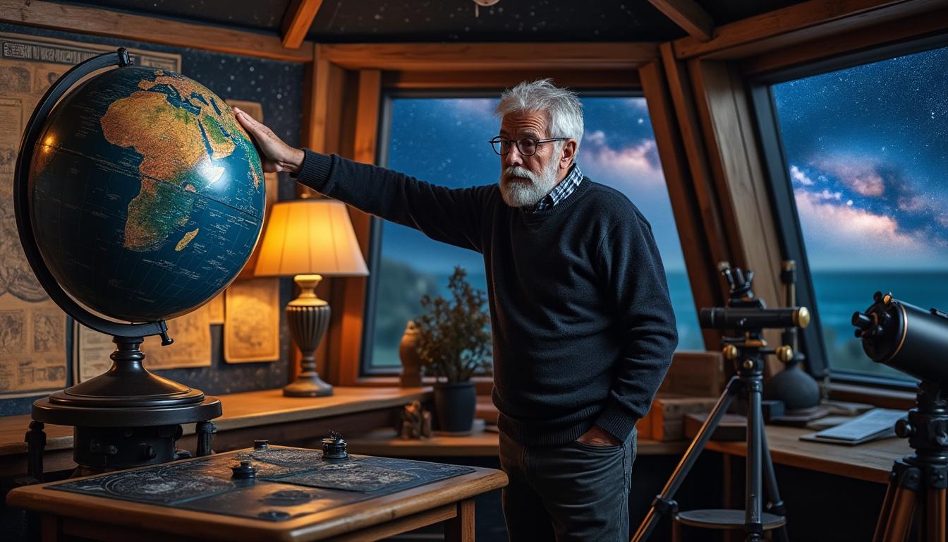 découvrez à pleumeur-bodou le fascinant monde de l'astronomie à travers les yeux d'un passionné qui, grâce à son globe, dévoile les mystères encore inexplorés de l'univers. un voyage captivant au cœur des étoiles vous attend.
