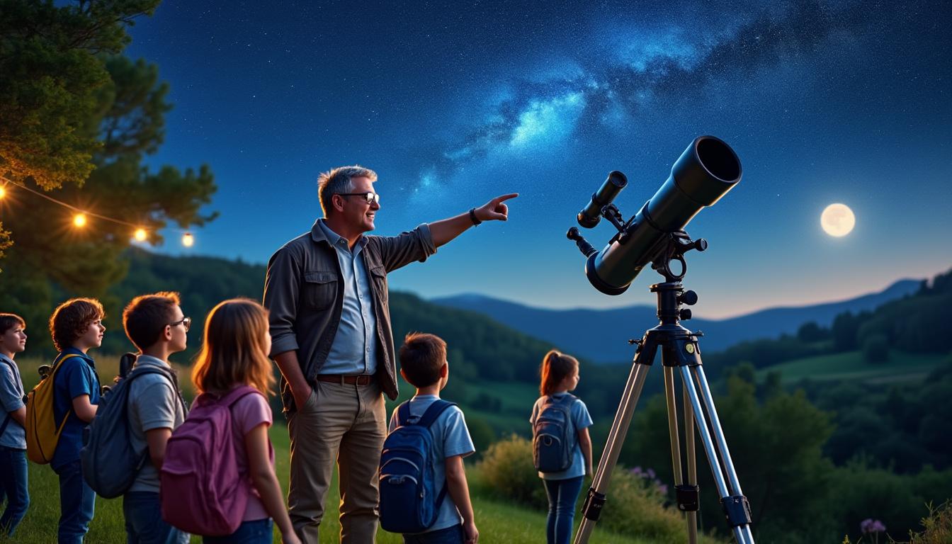 plongez dans l'univers fascinant de l'astronomie à doué-en-anjou avec tomas, un formateur certifié. apprenez à observer les étoiles, comprendre les constellations et explorer les merveilles du ciel lors de sessions interactives et passionnantes.