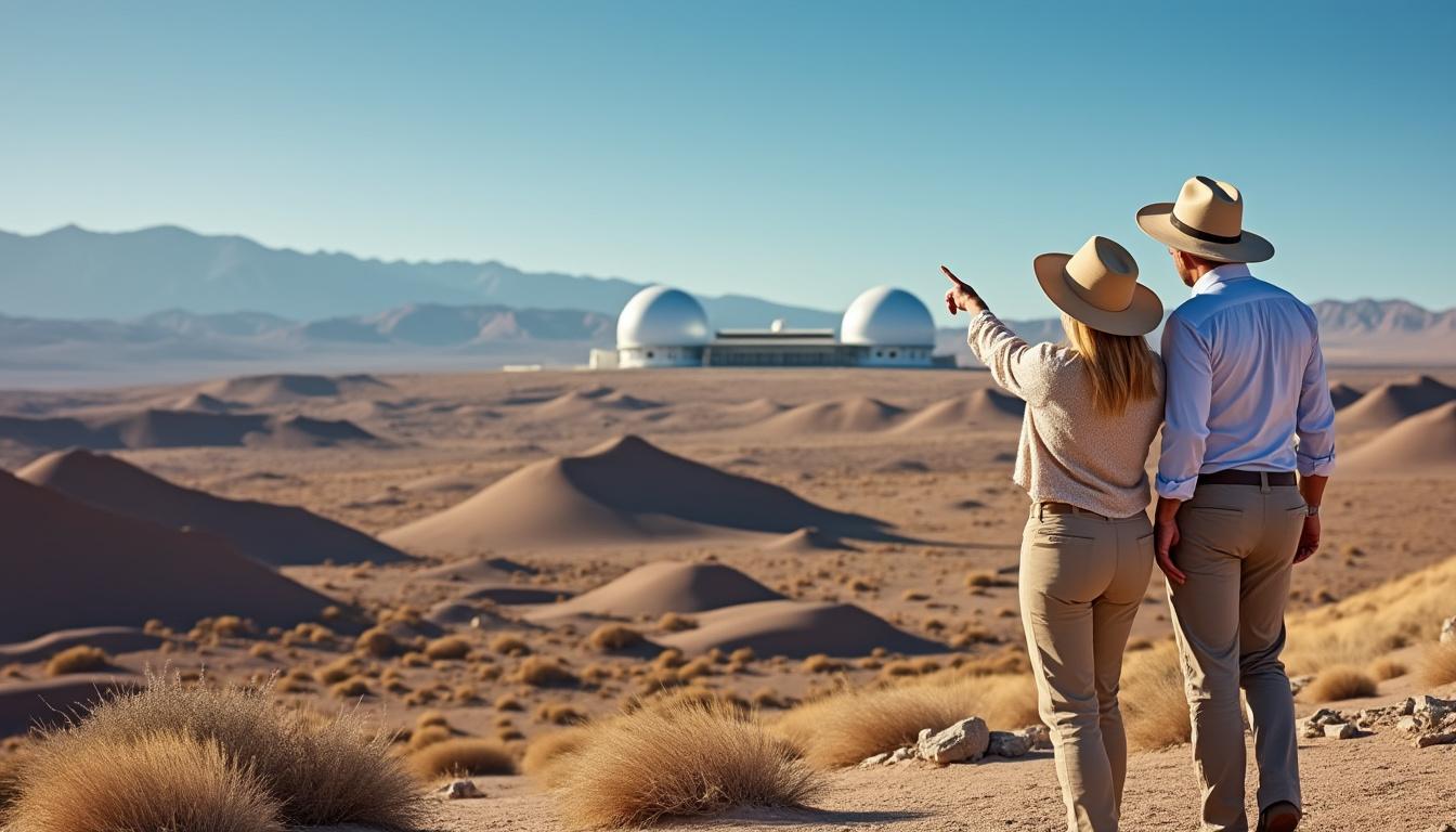 découvrez l'aventure captivante du roi philippe et de la reine mathilde dans le désert chilien, où ils visitent l'observatoire astronomique de paranal. une immersion unique dans les merveilles de l'astronomie au cœur de paysages époustouflants.