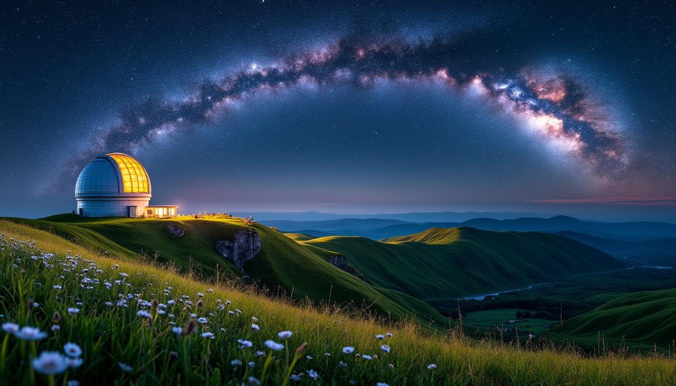 découvrez l'émerveillement d'une nuit étoilée à l'observatoire du mont july dans l'ain. plongez dans l'univers fascinant des étoiles et laissez-vous éblouir par la beauté du ciel nocturne, une expérience inoubliable pour les passionnés d'astronomie et les amoureux de la nature.