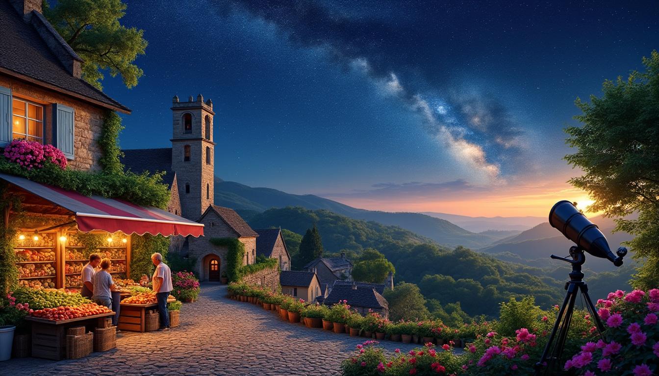 découvrez les merveilles de la lozère : plongez dans l'univers fascinant de l'astronomie, parcourez les marchés locaux animés et explorez un village riche en histoire. une expérience inoubliable vous attend !