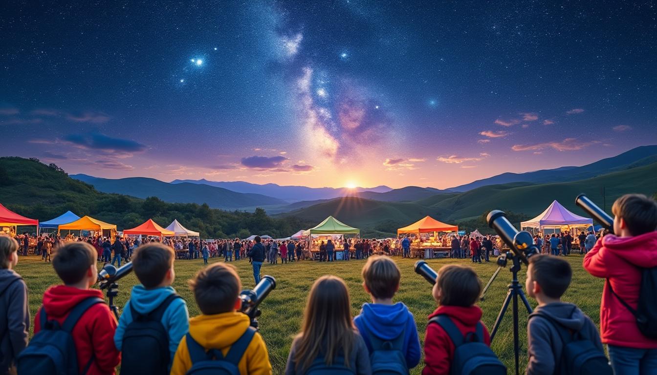 plongez dans l'univers fascinant de l'astronomie au festival de fleurance ! des activités captivantes et des découvertes éblouissantes attendent les jeunes explorateurs prêts à percer les mystères du ciel. rejoignez-nous pour une aventure inoubliable sous les étoiles.