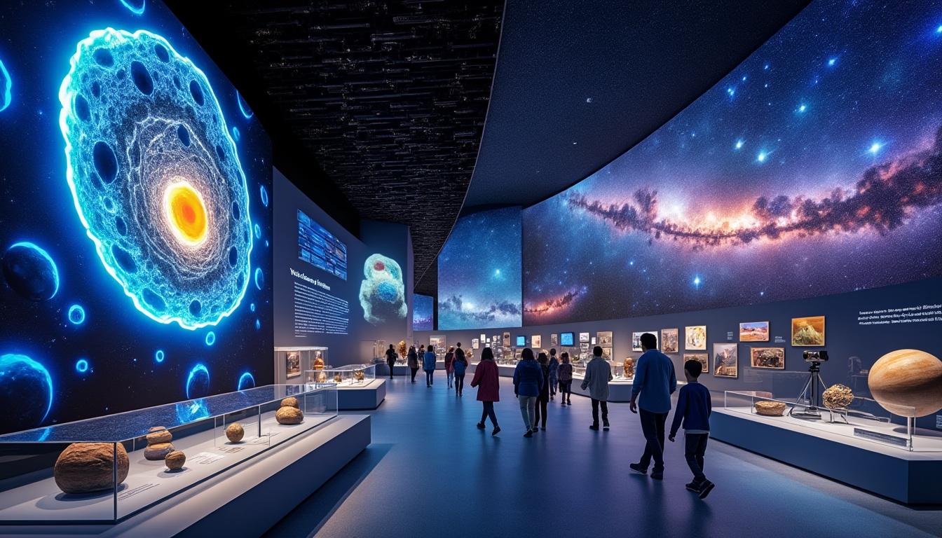 plongez dans l'univers captivant de l'astronomie avec l'exposition 'l'astronomie, de l'infiniment petit à l'infiniment grand' à suin. explorez des photographies époustouflantes qui révèlent la beauté du cosmos, des détails microscopiques aux vastes galaxies. une expérience visuelle unique à ne pas manquer !