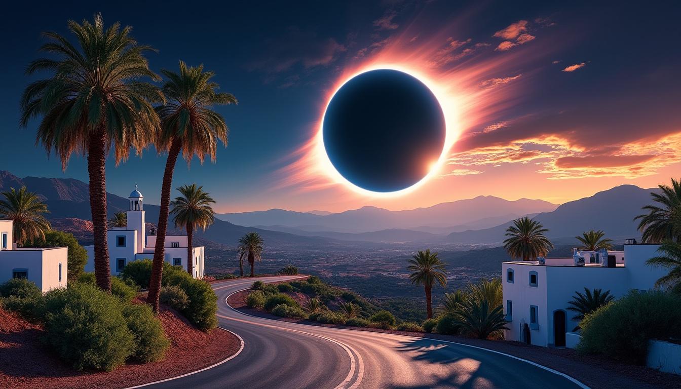 découvrez la fascinante aventure sur la route du maroc vers l'éclipse solaire totale du 2 août 2027. préparez-vous à vivre un spectacle céleste inoubliable tout en explorant les paysages enchanteurs et la riche culture marocaine. ne manquez pas cette occasion unique d'observer le phénomène naturel dans un cadre exceptionnel.