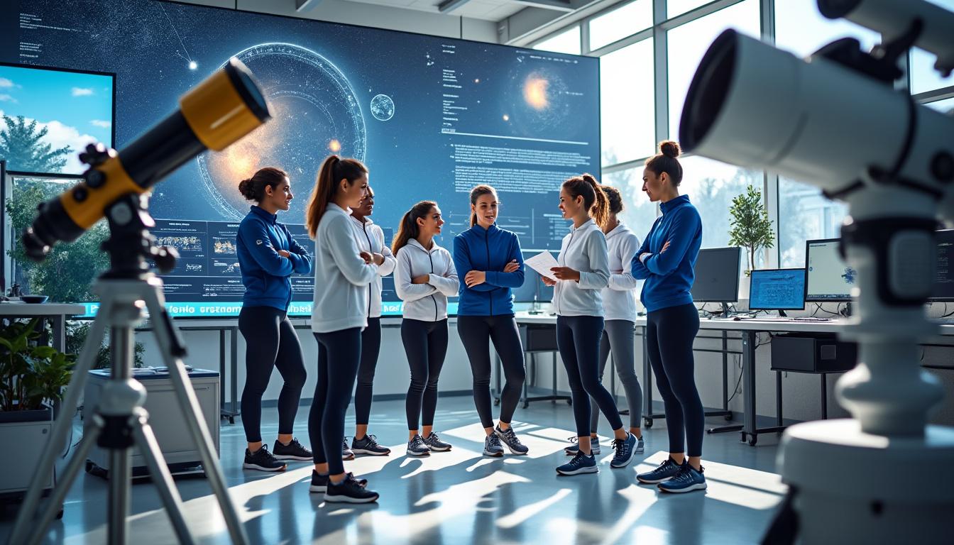 découvrez l'équipe de france d'astrophysique et d'astronomie, entièrement féminine et originaire de l'essonne, qui se prépare à relever les défis des olympiades. une aventure scientifique inspirante à ne pas manquer !