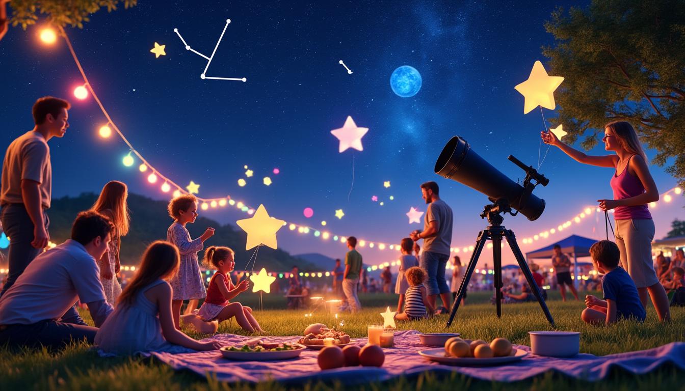 venez célébrer l'astronomie en famille à guénange ! participez à une fête festive remplie d'activités ludiques, d'ateliers et d'observations célestes pour éveiller l'étoile qui sommeille en vous. une expérience unique à ne pas manquer !