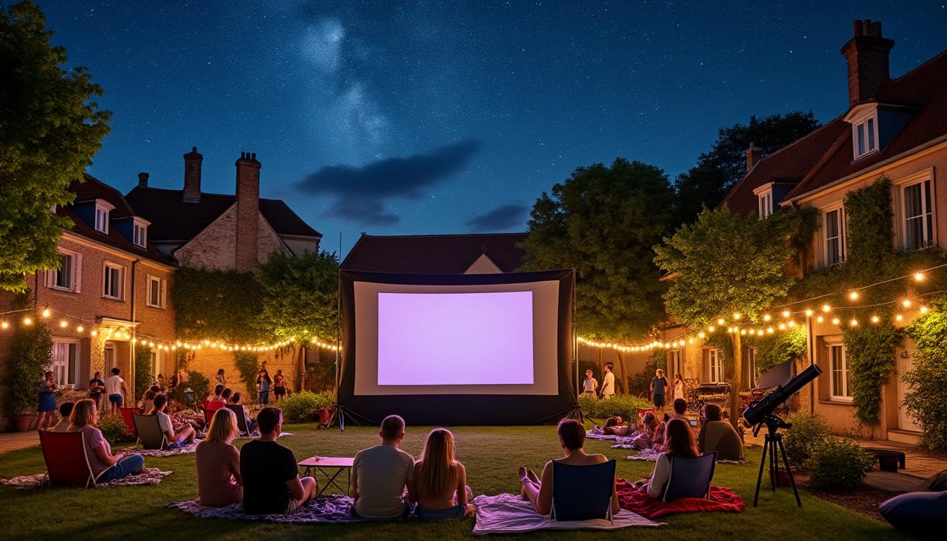 vivez une expérience unique en découvrant une soirée cinéma en plein air alliant la magie du grand écran aux merveilles de l'astronomie, le tout dans une charmante ville de la gironde. rejoignez-nous pour une nuit inoubliable sous les étoiles!