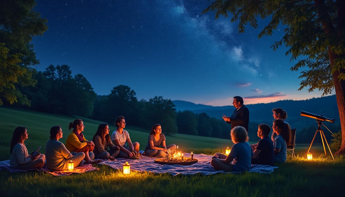 participez à une soirée inoubliable à charette le 29 juillet, mêlant contes enchanteurs et découvertes astronomiques. explorez l'univers à travers des récits fascinants et observez les étoiles dans un cadre magique.