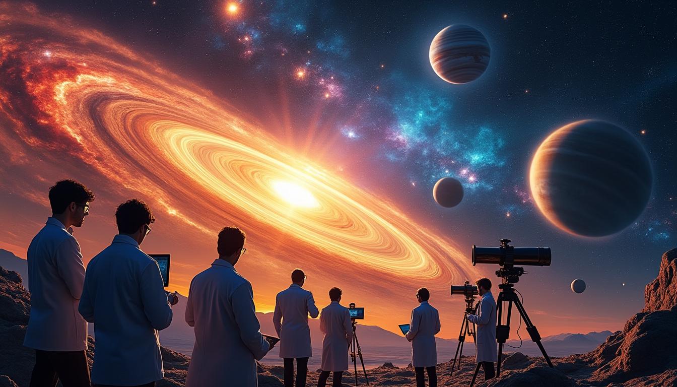 découvrez comment des astronomes observent en temps réel la formation d'un système solaire, offrant un aperçu fascinant de notre soleil tel qu'il existait il y a 4,6 milliards d'années. une plongée dans l'histoire de notre univers.