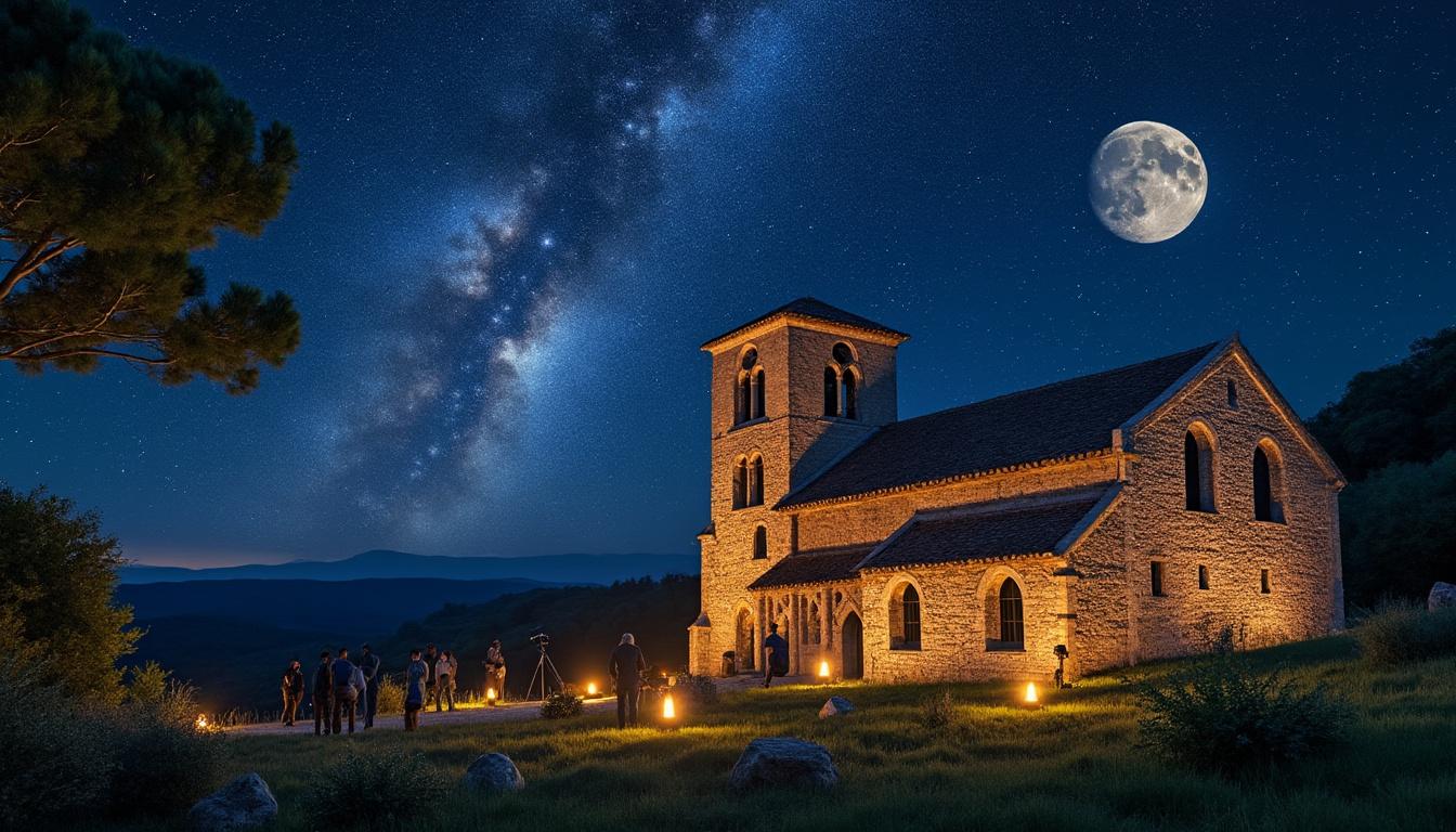 découvrez l'abbaye de caunes-minervois sous les étoiles lors de l'événement hélios, un rendez-vous unique dédié à l'astronomie. plongez dans un univers fascinant et admirez la beauté du ciel étoilé associé à l'histoire de ce site emblématique.