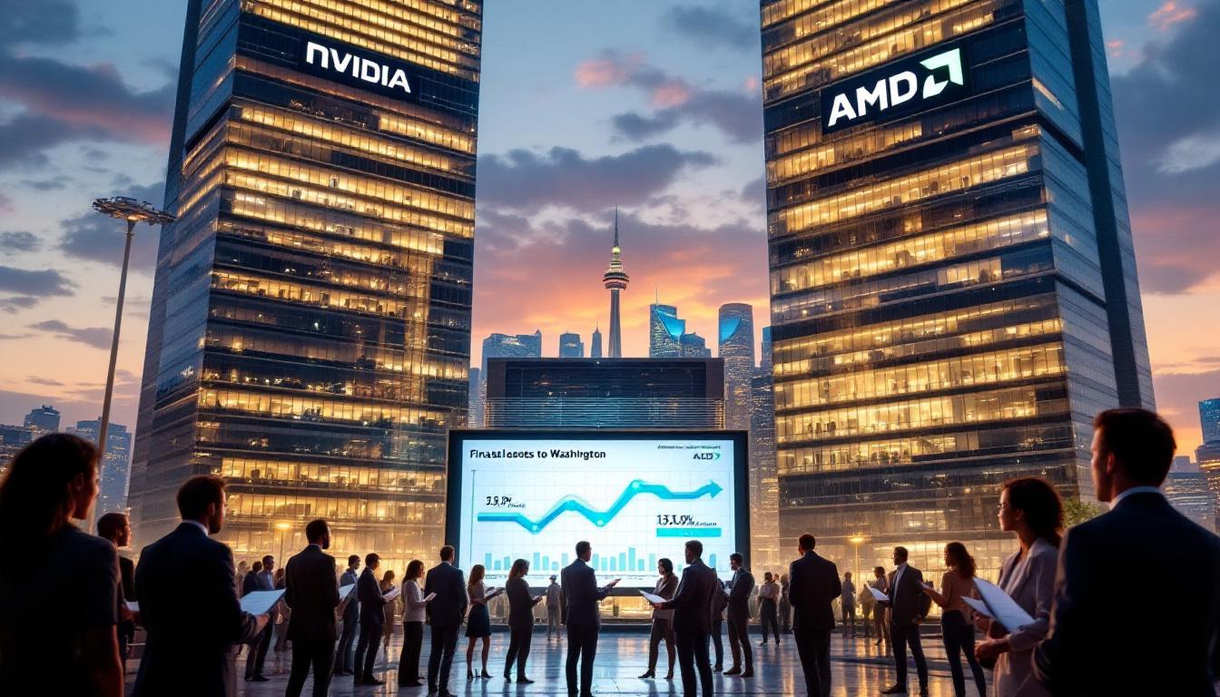 nvidia et amd acceptent de reverser 15 % des revenus générés par la vente de leurs puces en chine aux autorités américaines, marquant un tournant majeur dans la régulation du secteur technologique entre washington et pékin.