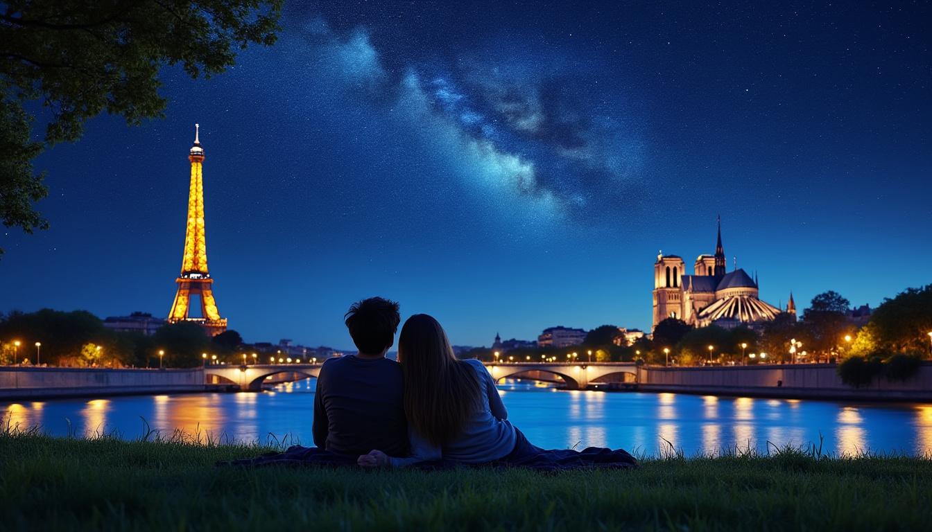 découvrez la magie du ciel étoilé au cœur de paris. joignez-vous à nous pour une expérience unique d'observation des étoiles, tout en admirant les monuments emblématiques de la ville lumière sous un manteau de étoiles scintillantes. une soirée inoubliable pour les amateurs d'astronomie et les rêveurs.