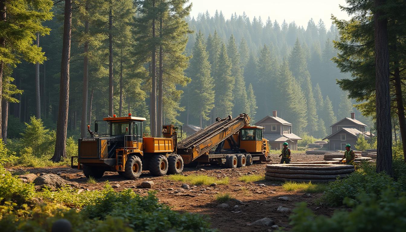 découvrez comment une scierie mobile permet d’exploiter durablement les ressources forestières locales, en transformant le bois sur place pour soutenir l’économie et préserver l’environnement de votre région.