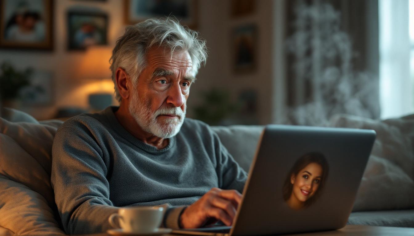 un septuagénaire envisage de divorcer pour une femme rencontrée sur internet, mais découvre qu'il a été trompé par une illusion générée par une intelligence artificielle. une histoire surprenante sur l'amour et les dangers des rencontres en ligne.