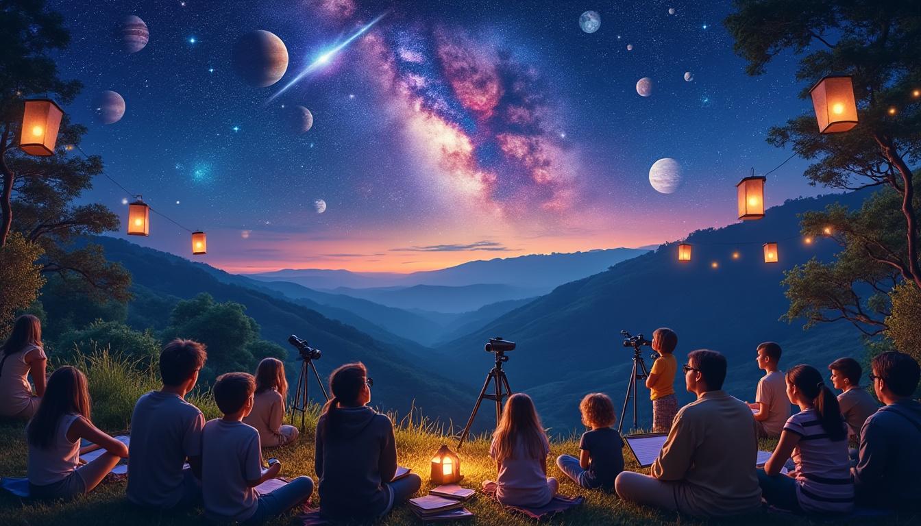 découvrez une journée d'exploration astrale exceptionnelle, conçue pour tous les âges. plongez dans les mystères de l'univers à travers des activités ludiques et pédagogiques. rejoignez-nous pour une aventure inoubliable et élargissez vos horizons cosmos !