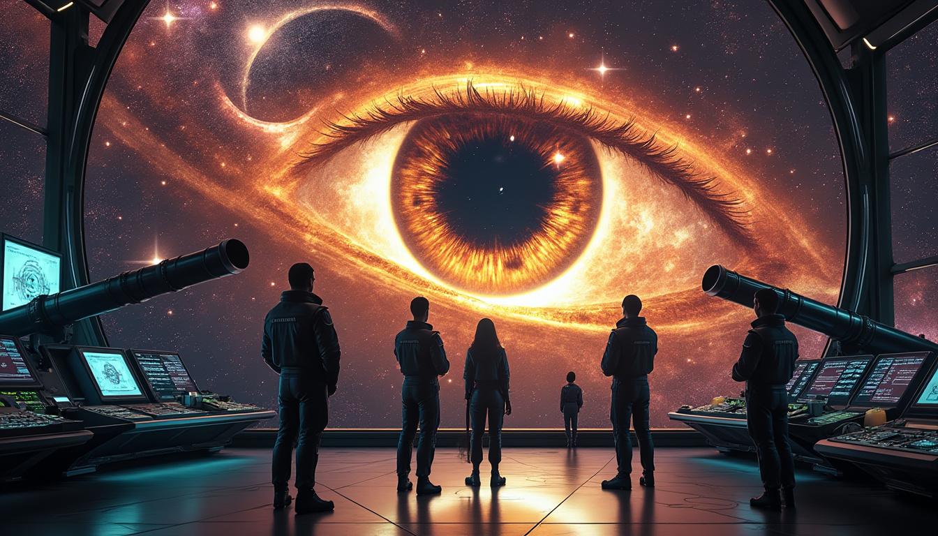 des astronomes ont identifié une formation cosmique surnommée « l'œil de sauron » dans l'espace lointain, dévoilant un spectacle céleste fascinant qui intrigue la communauté scientifique.