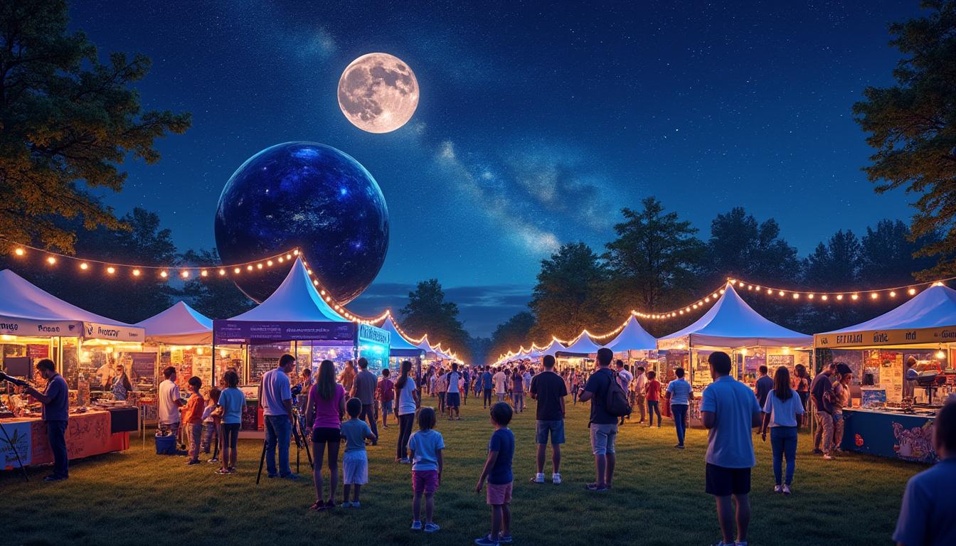 découvrez comment l'astronomie brille au festival des sciences doubles : ateliers, conférences et animations pour tous les passionnés des mystères de l'univers.