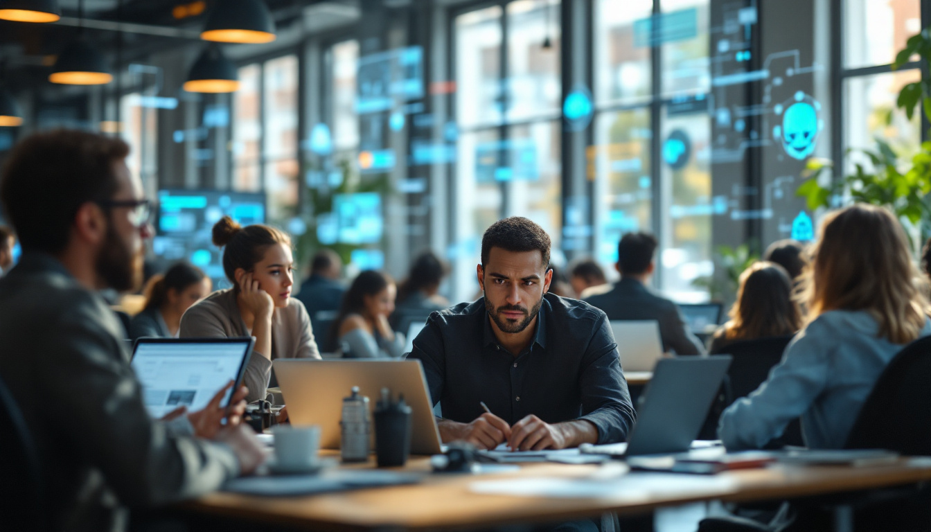 découvrez comment l'intelligence artificielle transforme le marché du travail en france, accentuant la pression sur les travailleurs et bouleversant leurs habitudes professionnelles. analyse des enjeux, des risques et des opportunités de cette révolution technologique.