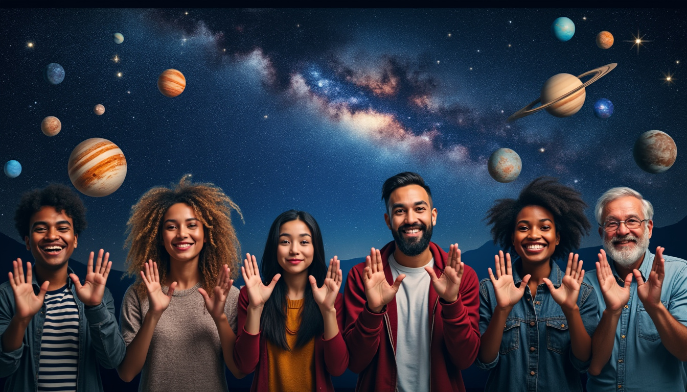 découvrez un lexique mondial d’astronomie en langues des signes, rassemblant des termes clés pour faciliter l’accès et la compréhension de l’astronomie par les personnes sourdes et malentendantes à travers le monde.