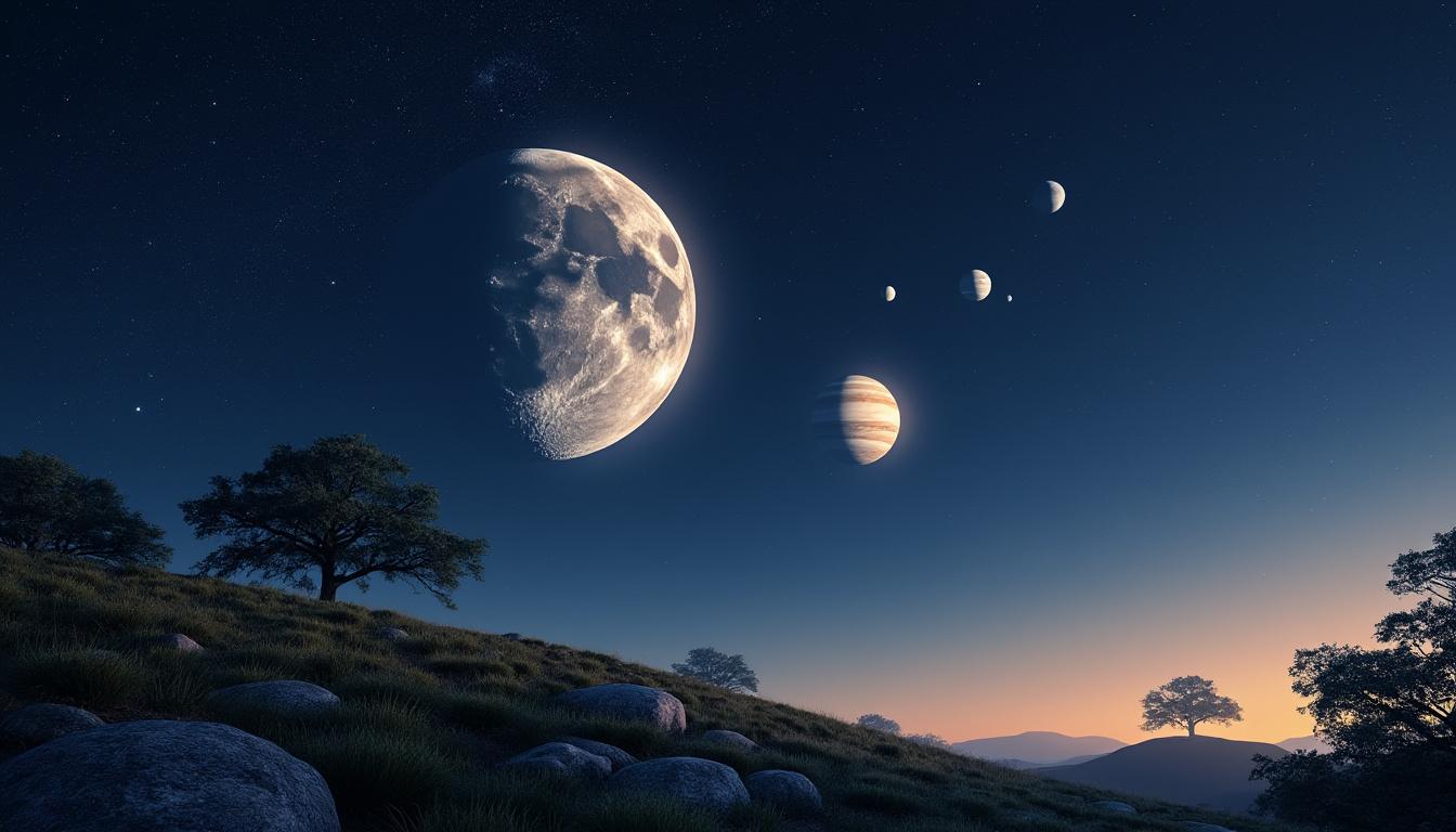 découvrez les moments forts de l'astronomie cette semaine avec dave eicher : observez la rencontre spectaculaire entre la lune et jupiter, et profitez de conseils pour admirer ce phénomène céleste impressionnant !