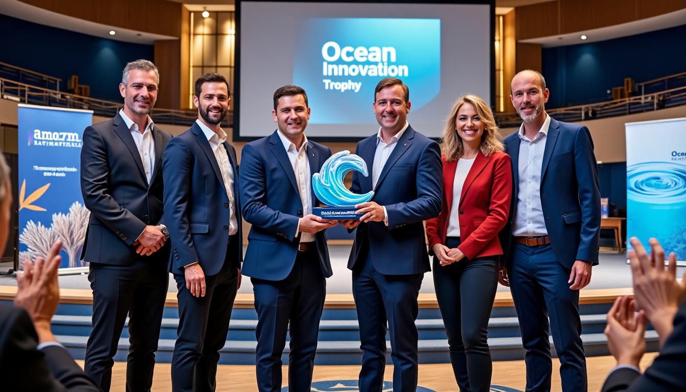découvrez les cinq entreprises françaises récompensées lors du trophée de l'innovation océan à brest pour leurs solutions innovantes dédiées à la préservation et à la valorisation du milieu marin.
