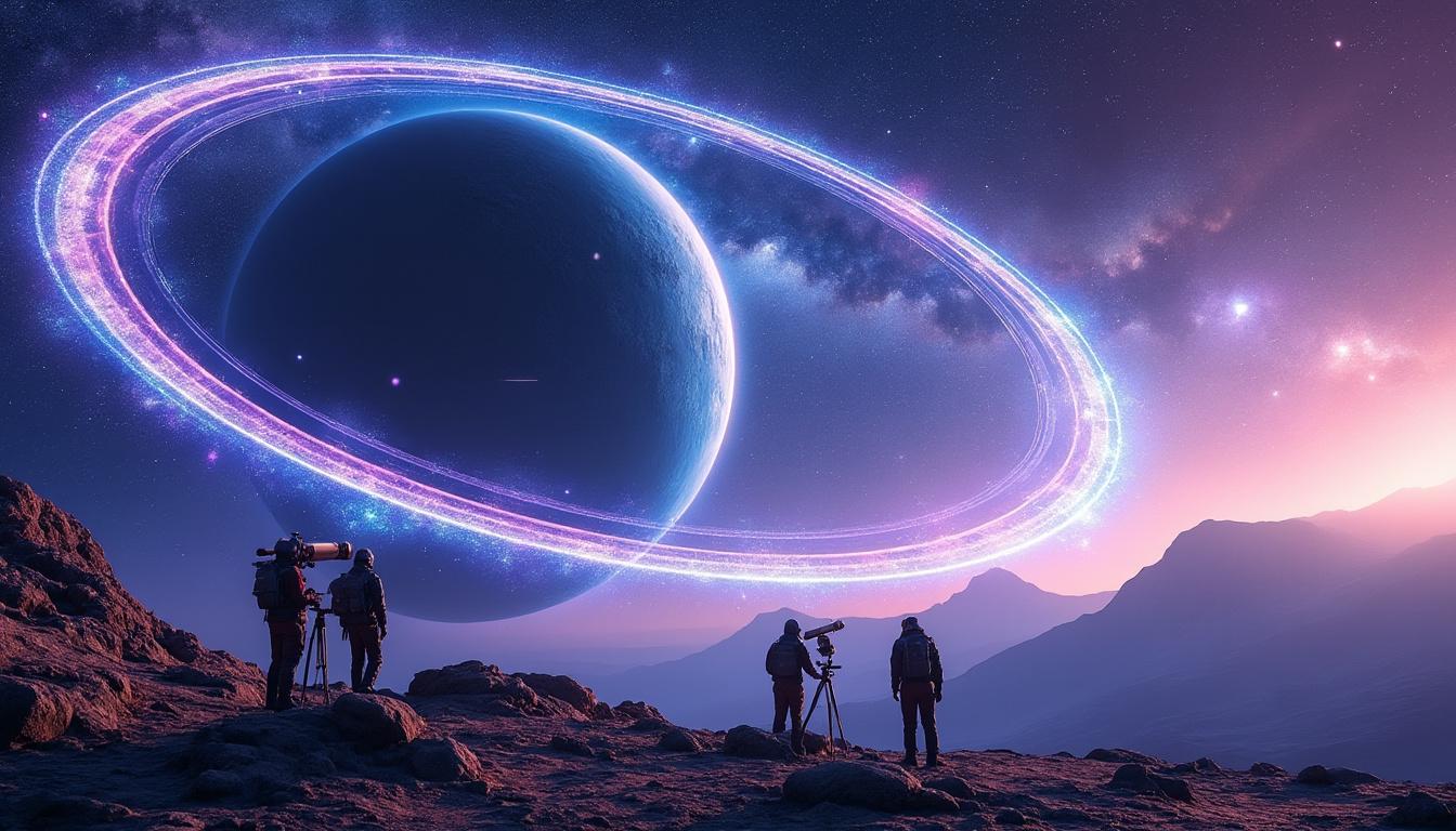 des astronomes ont identifié un double anneau cosmique d’une taille spectaculaire, dépassant celle de notre voie lactée, offrant de nouvelles perspectives sur la structure de l’univers et ses mystères.
