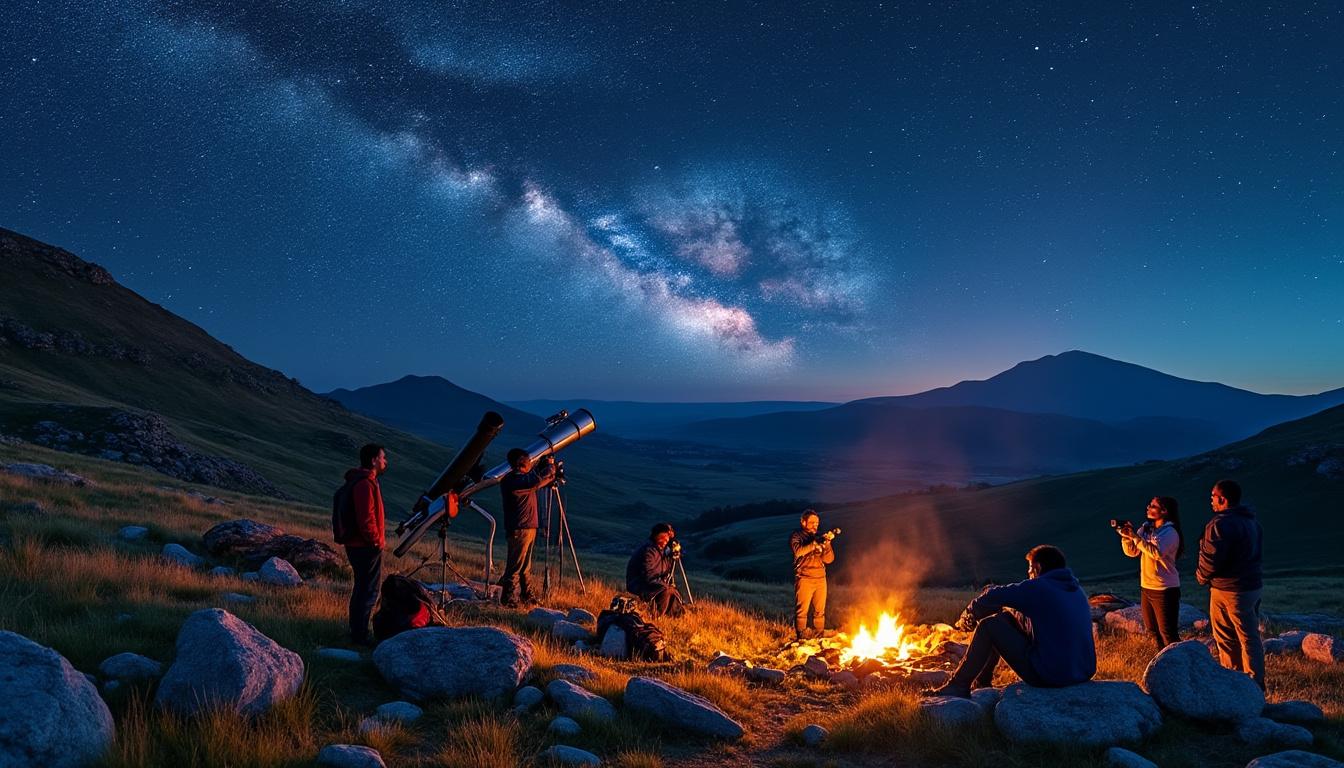 plongez dans l'univers fascinant des nuits étoilées en auvergne avec le collectif d'astronomie : observations, découvertes et émerveillement garantis sous les cieux majestueux de la région.