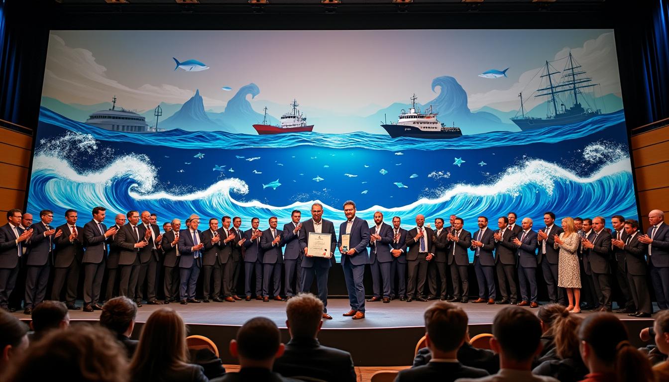 découvrez comment les entreprises bretonnes octech et unda ont été récompensées lors des trophées de l'innovation maritime à brest pour leurs solutions novatrices dans le secteur maritime.