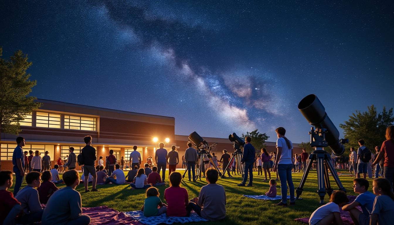 participez à la nuit de l'astronomie annuelle de l'école secondaire à wichita et découvrez les étoiles lors d’une soirée exceptionnelle avec des activités, des observations et des ateliers pour tous les passionnés d’astronomie.