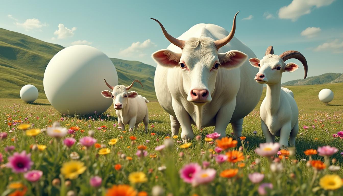 découvrez comment les vaches sphériques et les chèvres bipèdes illustrent l'utilisation des modèles mathématiques pour simplifier et comprendre la complexité du vivant en biologie.