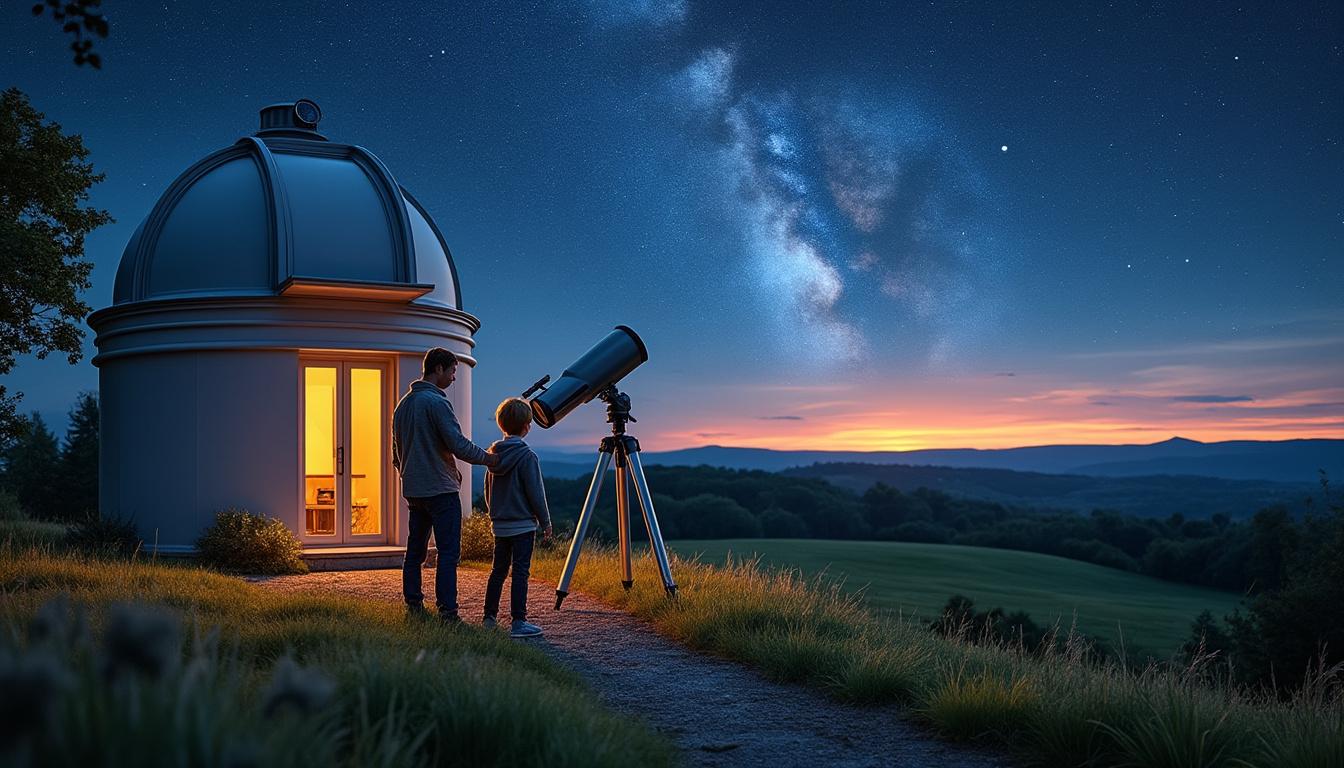 découvrez l'histoire unique d'un observatoire privé familial à chinon, reconnu mondialement, où la passion de l’astronomie se transmet de père en fils.