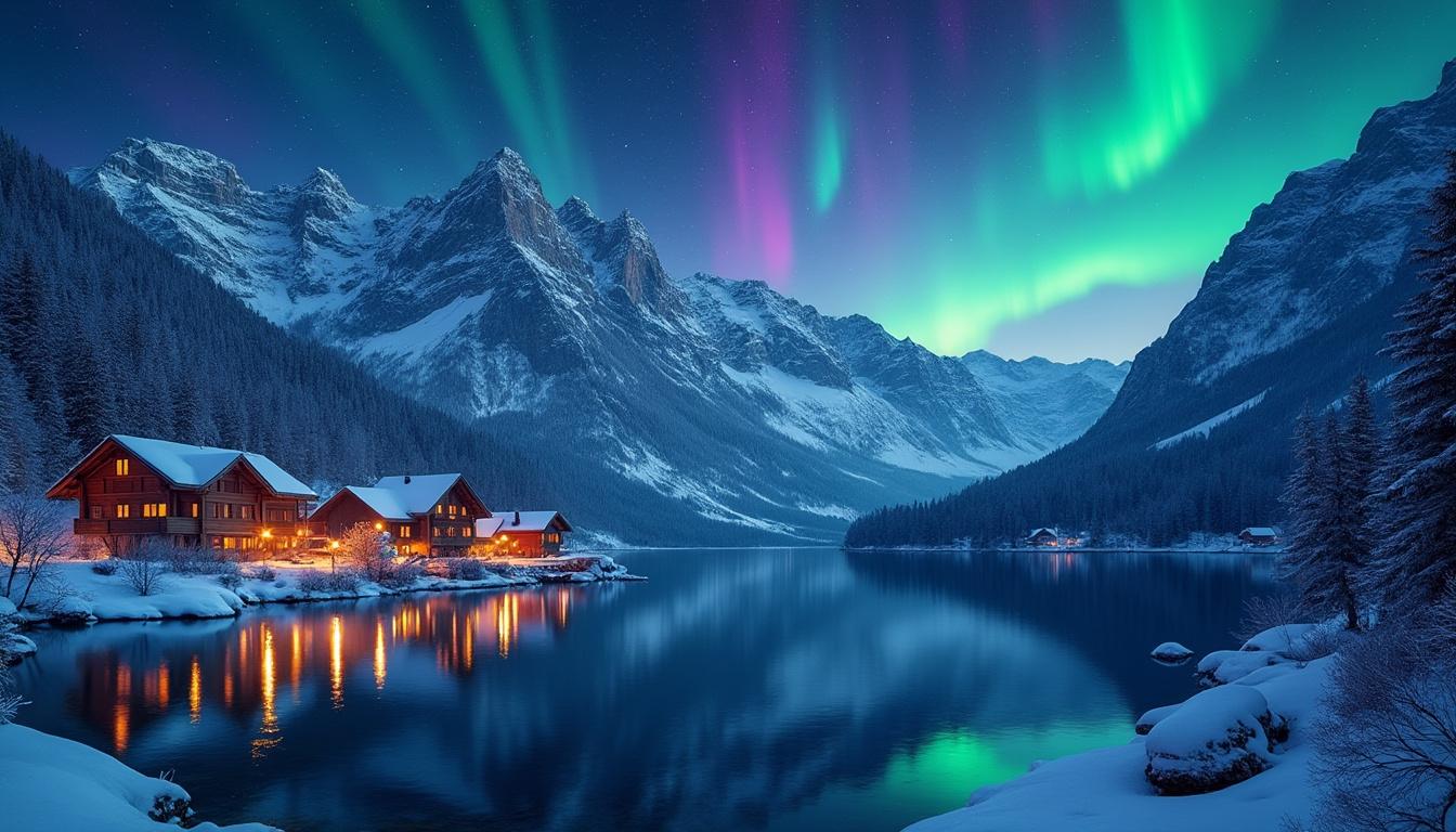 découvrez le spectacle magique des aurores boréales qui illuminent le ciel suisse, un phénomène naturel fascinant d'astronomie à ne pas manquer.