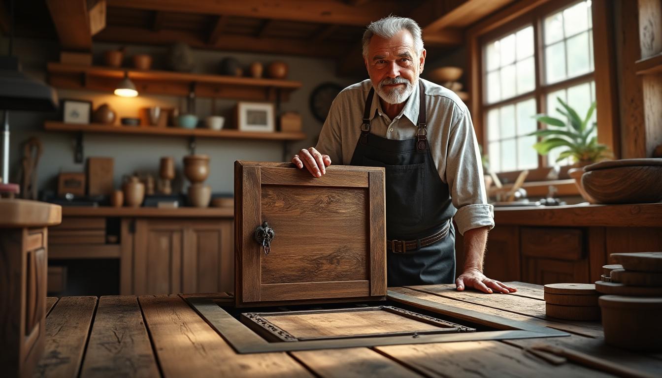 découvrez l'artisan de jonzieux récompensé pour sa trappe innovante qui simplifie l'accès entre deux pièces, alliant ingénierie et praticité.