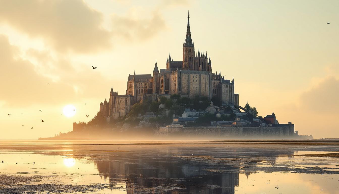 découvrez l'incroyable vidéo du mont saint-michel, filmée par un vidéaste américain qui questionne la réalité de ce site emblématique, donnant l'impression d'une création sortie de l'intelligence artificielle.