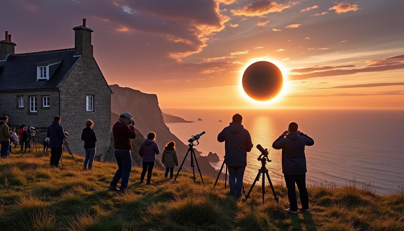 en août 2026, fécamp vivra une éclipse solaire exceptionnelle. le club d’astronomie de toussaint se mobilise pour organiser un événement inoubliable pour tous les passionnés et curieux.