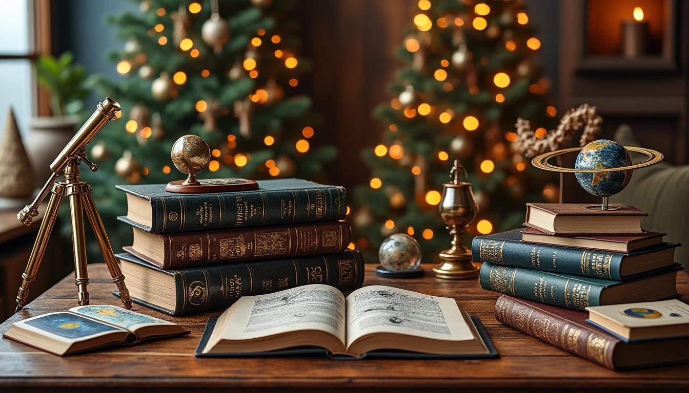 découvrez nos magnifiques ouvrages scientifiques en physique, mathématiques, astronomie et biologie, parfaits à offrir pour explorer les mystères de la nature sous le sapin.