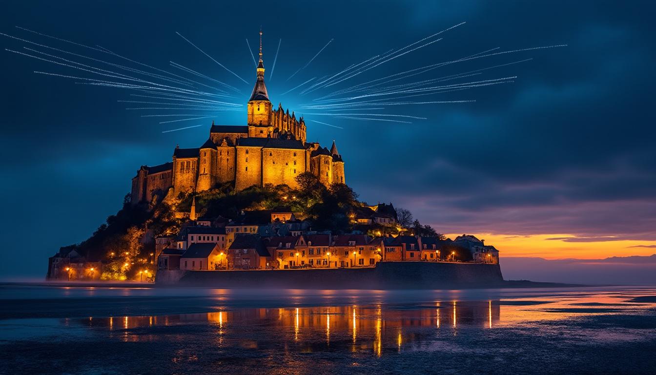 découvrez comment le mont saint-michel et avranches unissent histoire et technologie en communiquant en code morse sous le crépuscule, un spectacle unique mêlant patrimoine et innovation.