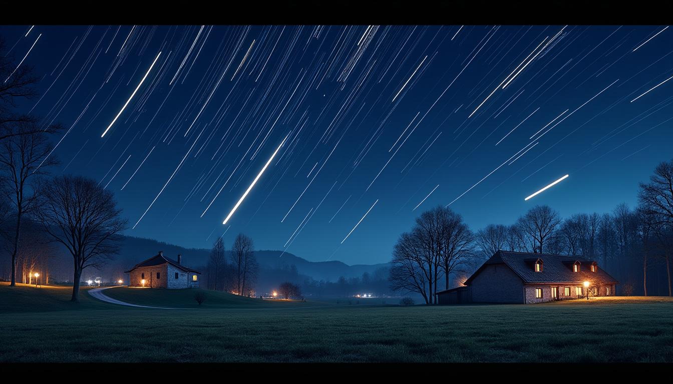 découvrez le spectacle féerique des rafales d'étoiles filantes en décembre, une nuit magique à ne pas manquer pour admirer la beauté céleste en france.