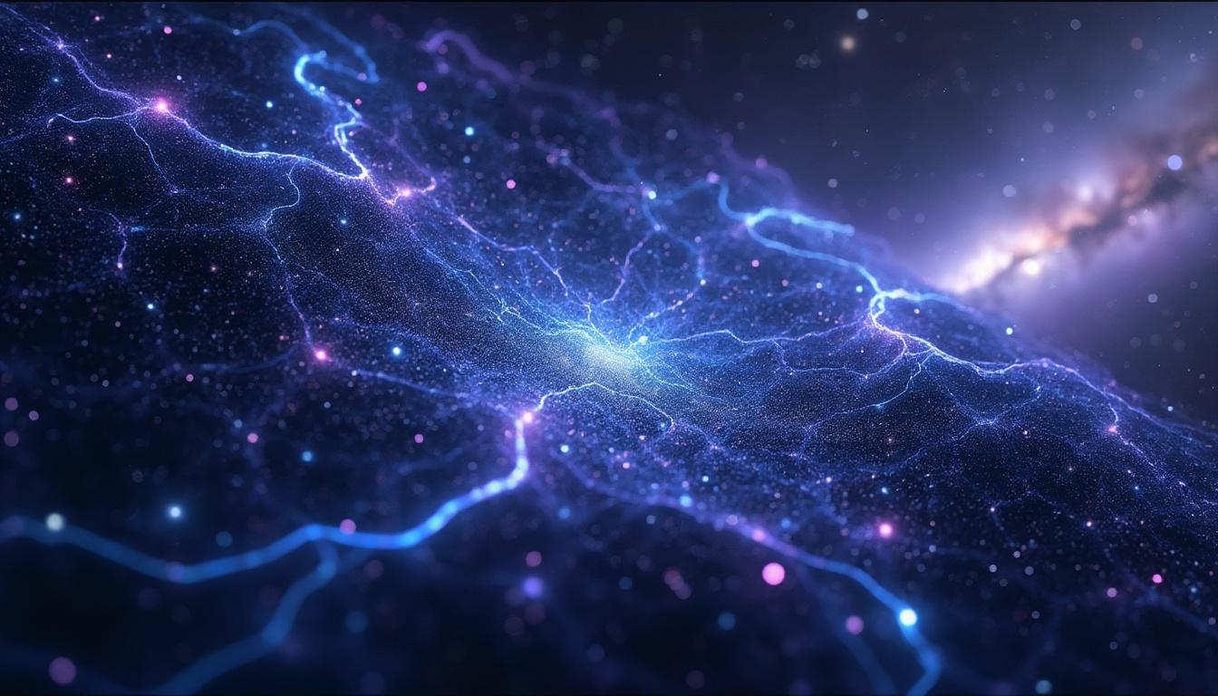 découvrez une carte ultra-précise de la matière sombre, révélant les mystères de l'univers et les secrets de sa composition invisible.