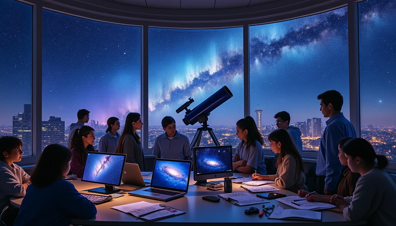 découvrez le projet passionnant du lycée félix-esclangon de manosque, où les élèves explorent les mystères fascinants des galaxies grâce à des activités scientifiques innovantes.