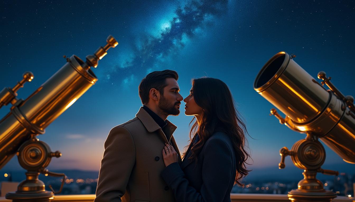 vivez une saint-valentin magique au centre d’astronomie et admirez un ciel étoilé exceptionnel pour une soirée romantique inoubliable.