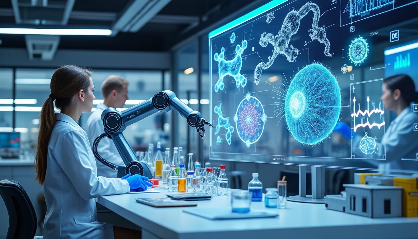 découvrez comment l'intelligence artificielle transforme la recherche en biologie des maladies, accélérant les découvertes et améliorant les traitements.