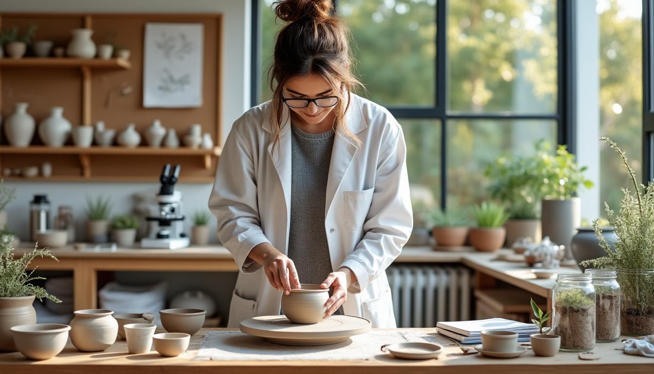 découvrez le parcours inspirant de géraldine k. à chatou, qui passe de la biologie à l'art de la céramique, explorant un nouveau chapitre professionnel alliant science et créativité.
