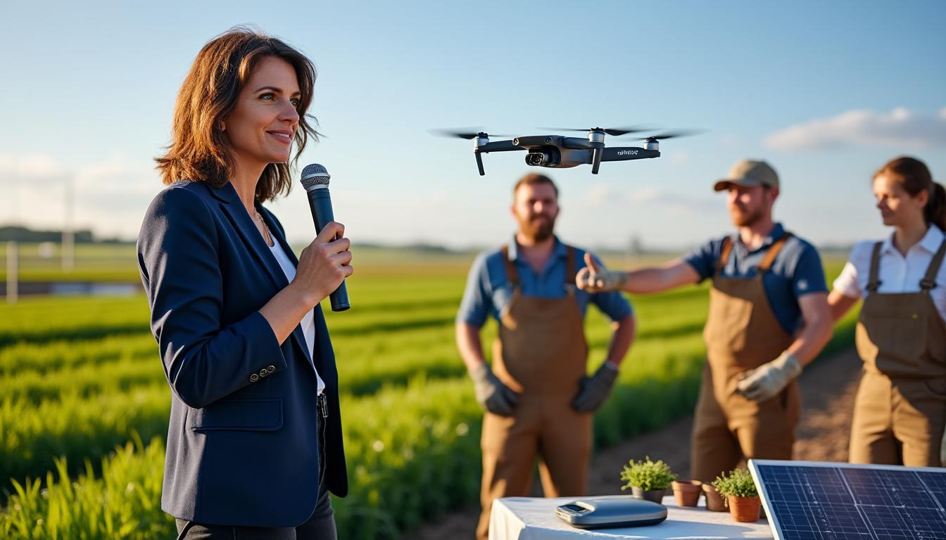 découvrez emmanuelle ducros partageant la passion des agriculteurs pour l'innovation dans une vidéo exclusive sur l'union.